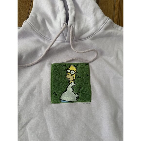 H & M The Simpsons Homer MEME Regular Fit Lilac Hoodie Sweatshirt Men Size M - Picture 4 of 6